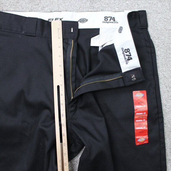 Dickies 874 Work Pants NWT Mens 40x30 Black Original Fit Flex Straight Leg - Picture 10 of 15